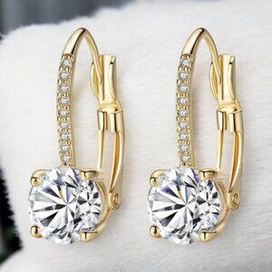 Gold Dangle Drop Earrings